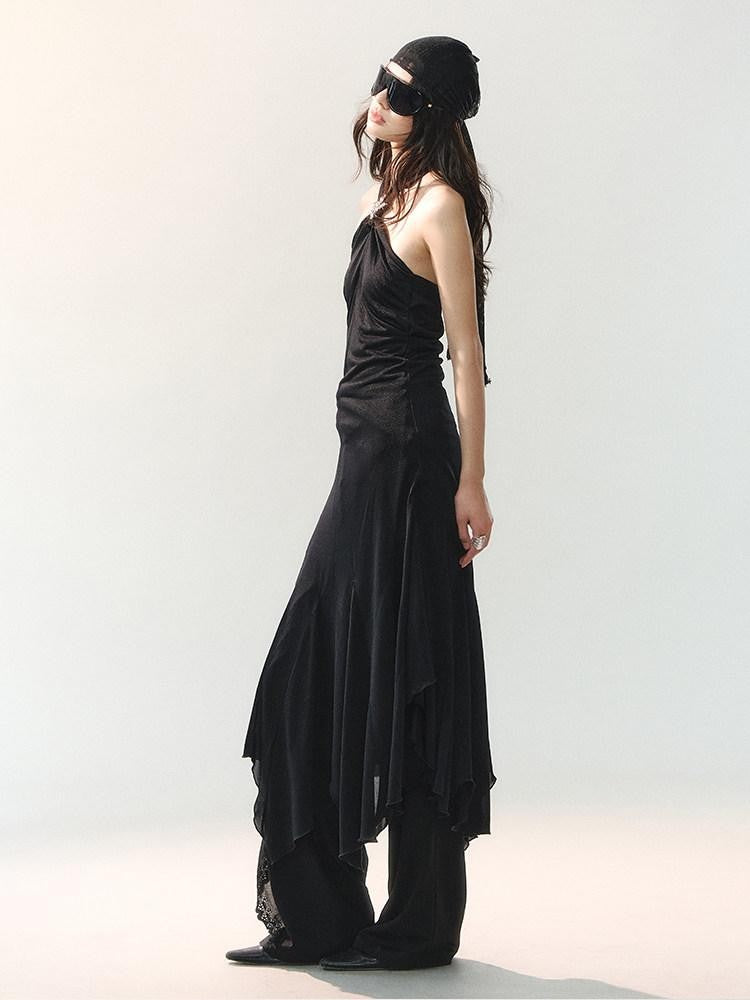 AnnoMundi Apricot Raw Edge Asymmetric Patchwork Women&