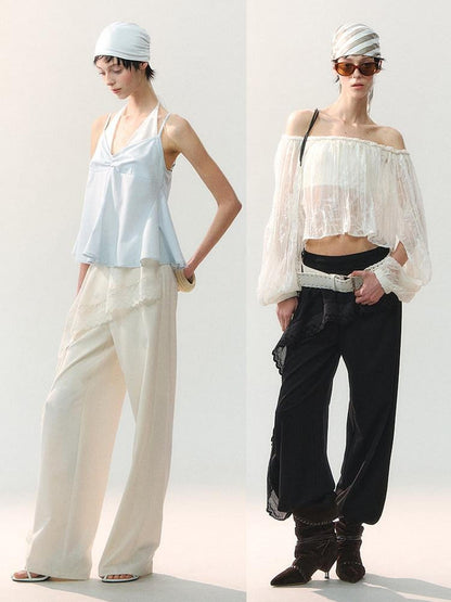AnnoMundi Apricot Raw Edge Asymmetric Patchwork Women&
