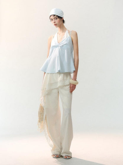AnnoMundi Apricot Raw Edge Asymmetric Patchwork Women&
