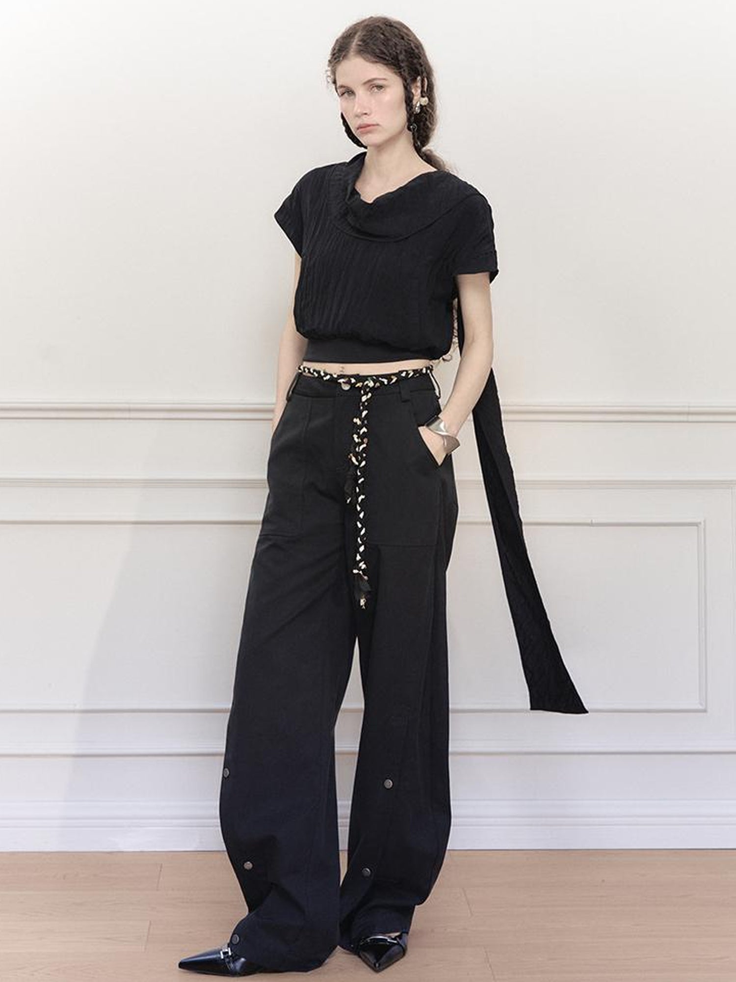 AnnoMundi Arc Sweep Draped Trousers