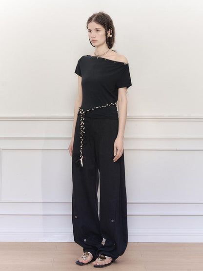 AnnoMundi Arc Sweep Draped Trousers