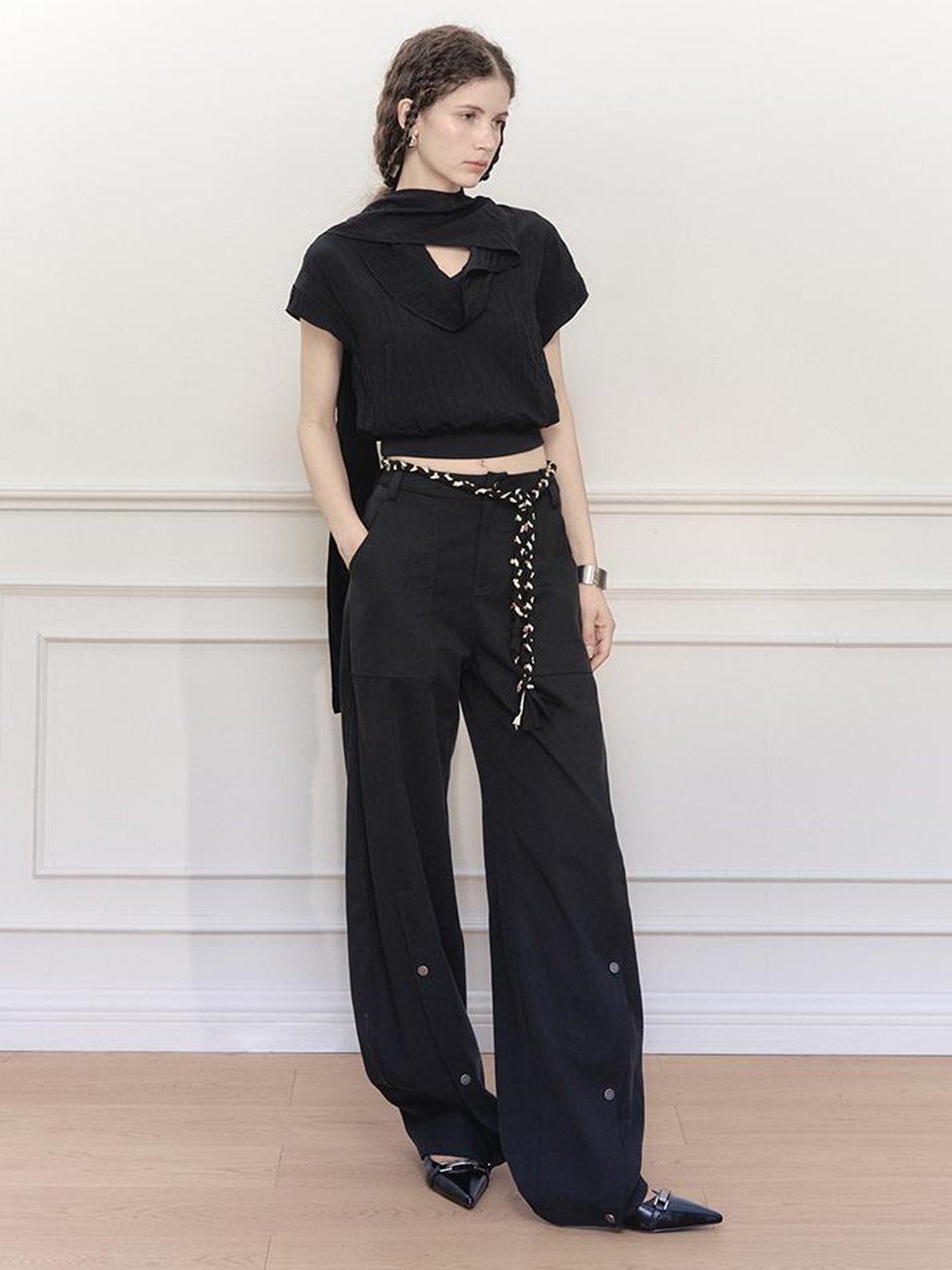 AnnoMundi Arc Sweep Draped Trousers