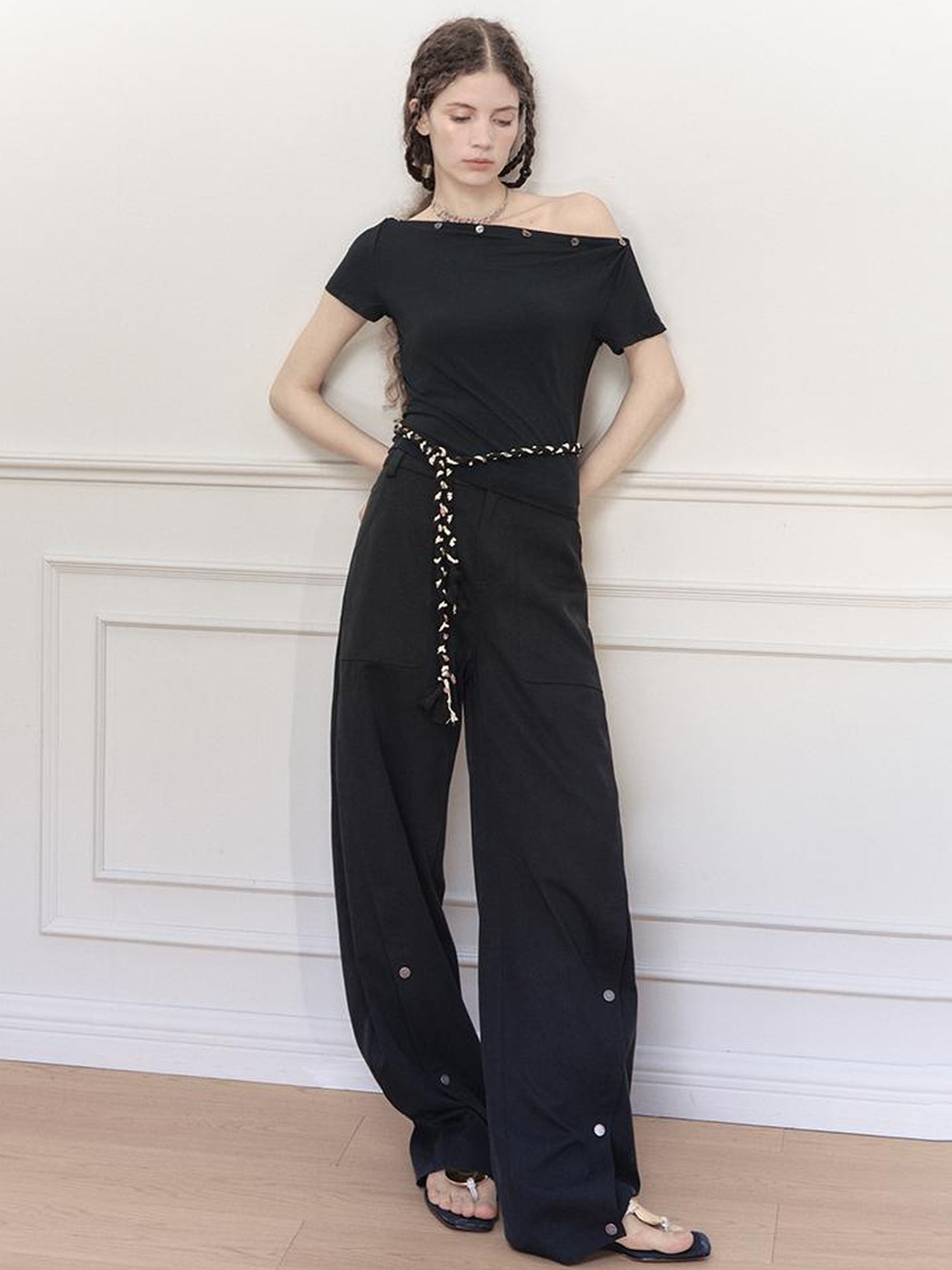 AnnoMundi Arc Sweep Draped Trousers