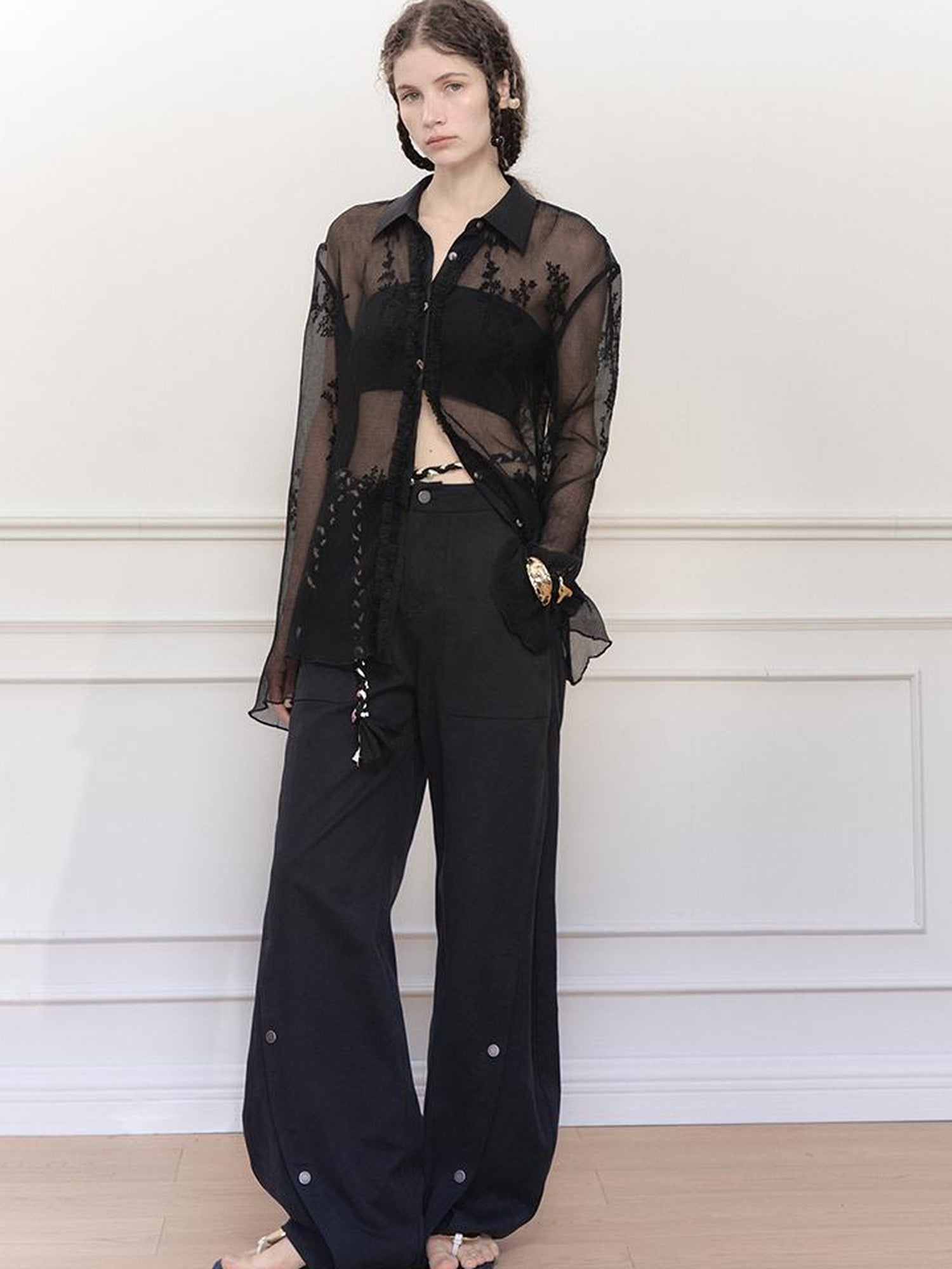 AnnoMundi Arc Sweep Draped Trousers