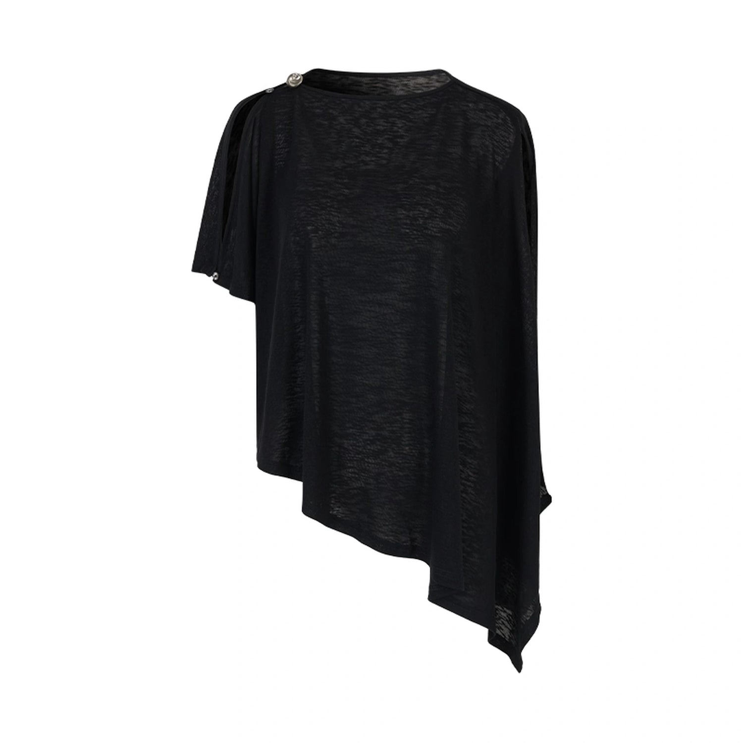 AnnoMundi_Asymmetric_Frost_Knit_Cover_Up_V-neck_T-shirt_Long_Sleeve_MISSTT