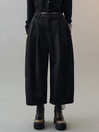 AnnoMundi Australian Wool Tencel Tapered Trousers Pants