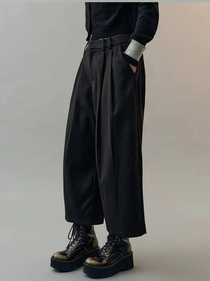 AnnoMundi Australian Wool Tencel Tapered Trousers Pants