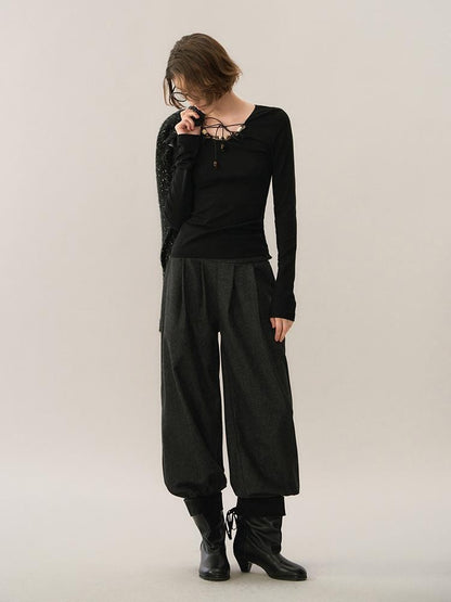 AnnoMundi Beaded Embroidered Slim Fit Knit Women&