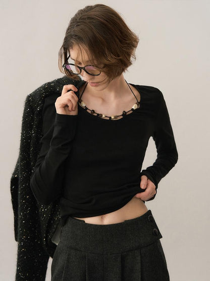 AnnoMundi Beaded Embroidered Slim Fit Knit Women&