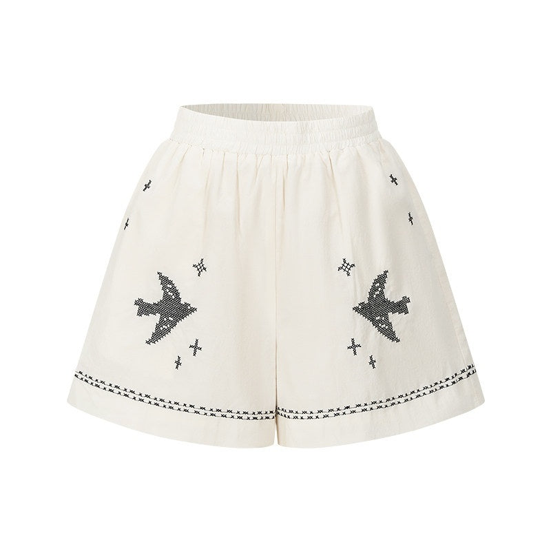 AnnoMundi_Beige_Applique_Bird_Embroidered_Two_Piece_Women&