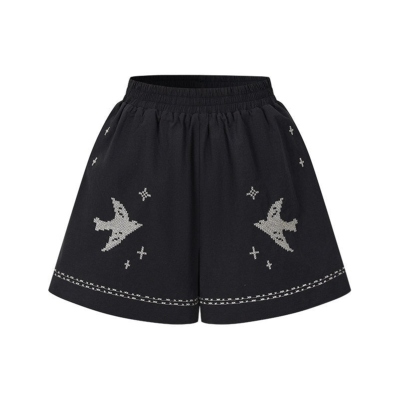 AnnoMundi_Beige_Applique_Bird_Embroidered_Two_Piece_Women&