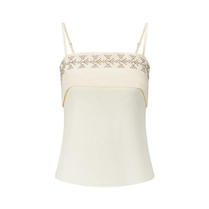 AnnoMundi_Beige_Cross_Embroidery_Fold_Collar_Slim_Strap_Women&