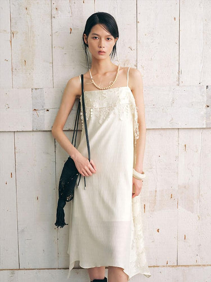 AnnoMundi Beige Layered Ruffle Textured Women&
