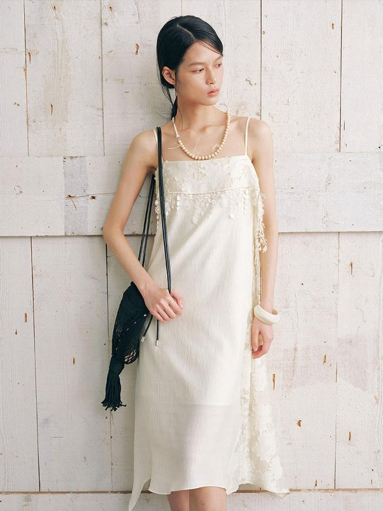 AnnoMundi Beige Layered Ruffle Textured Women&