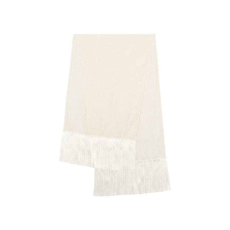 AnnoMundi_Beige_Solid_Tassel_Fringe_Women&