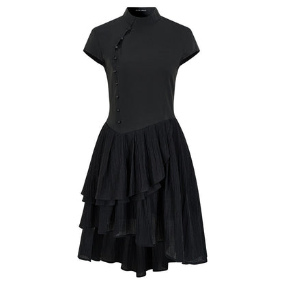 AnnoMundi_Black_Chinese_Asymmetric_Pearl_Button_Aline_Women&