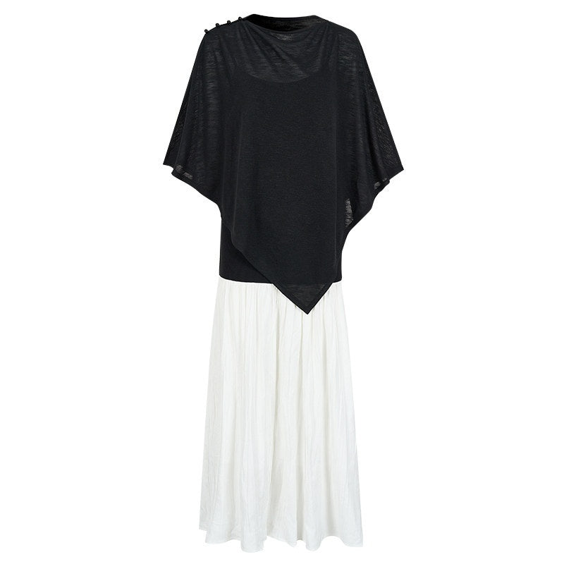 AnnoMundi_Black_Detachable_Shawl_Crinkled_Ramie_Women&