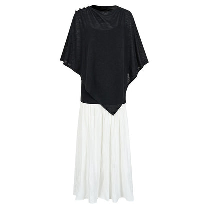 AnnoMundi_Black_Detachable_Shawl_Crinkled_Ramie_Women&