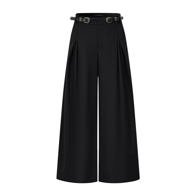 AnnoMundi_Black_Draped_Double_Pleat_Belted_Vintage_Women&