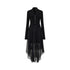 AnnoMundi_Black_Mesh_V-neck_Cinched_Waist_Knit_Women&