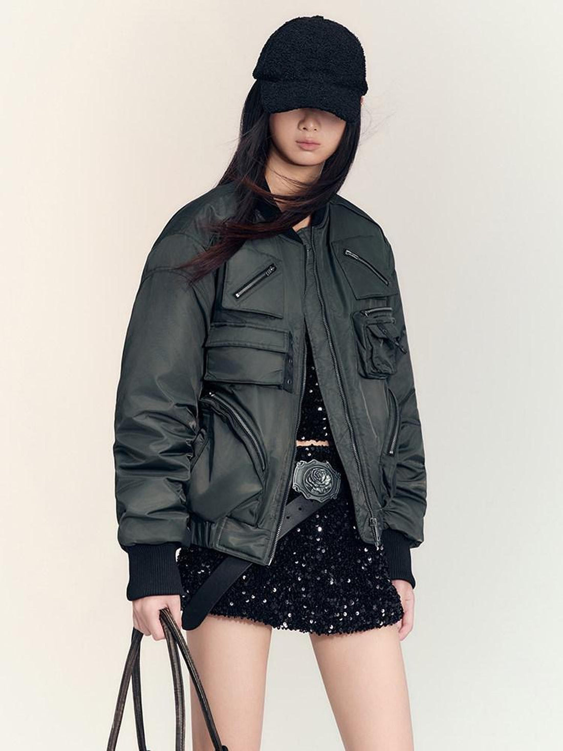 AnnoMundi Black Vintage Rose Original Indie Women&