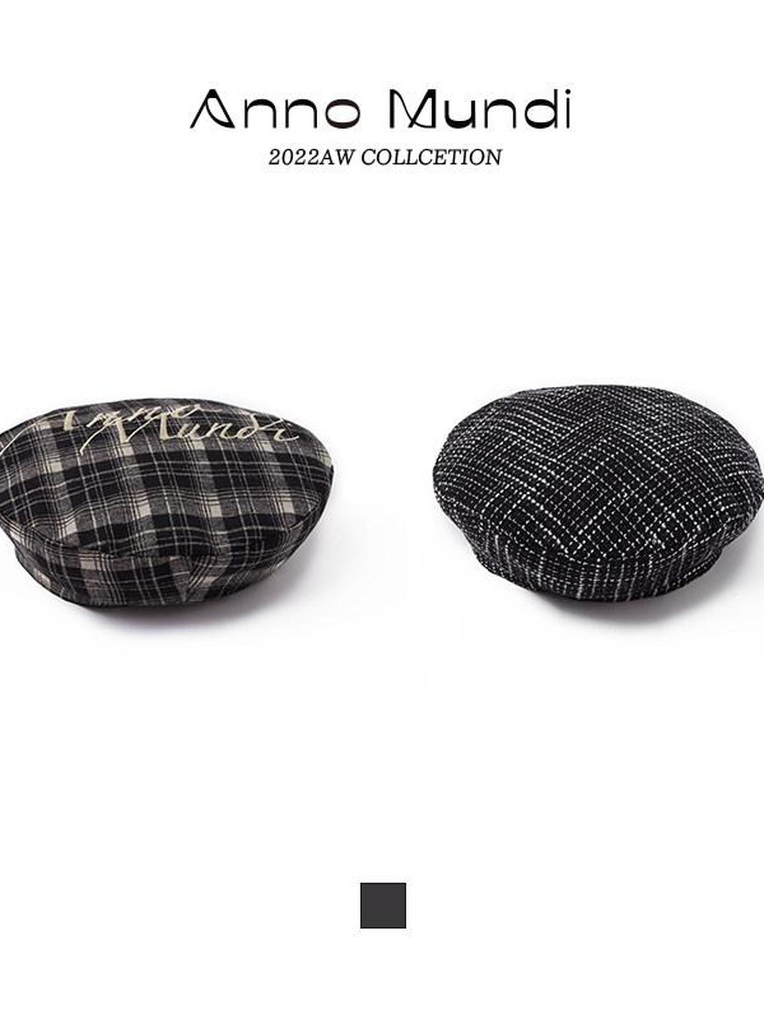 AnnoMundi Black White Classic Embroidered Plaid Checked Women&