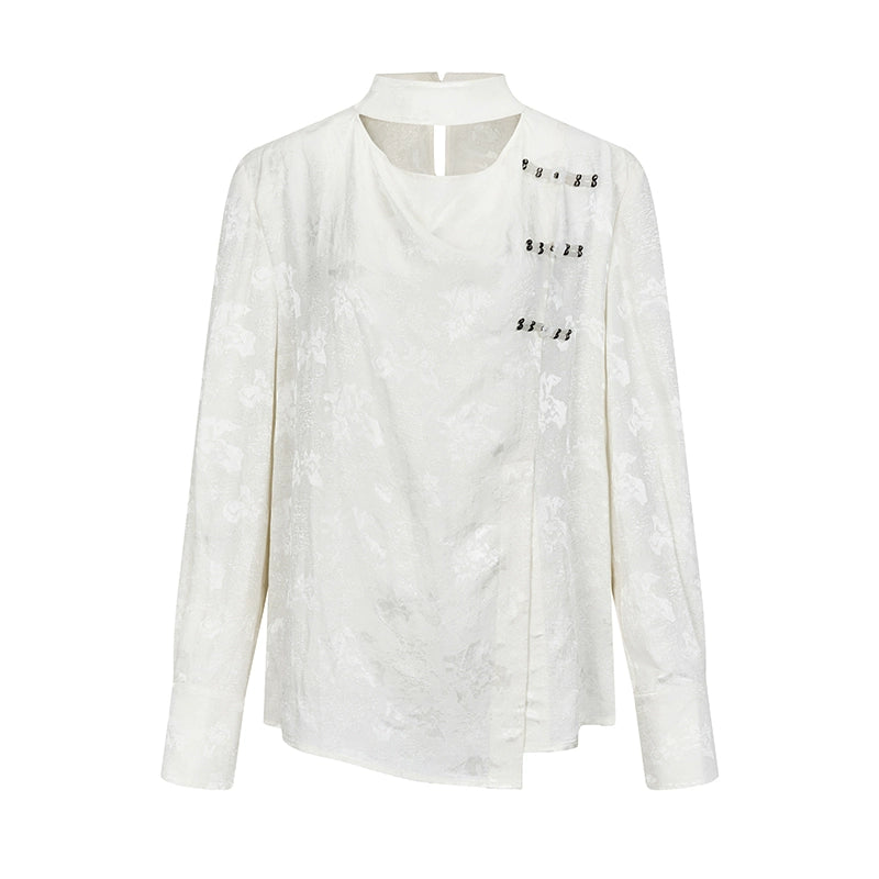AnnoMundi_Braided_Knot_Textured_V-Neck_Shirt_With_Beaded_Closures_MISSTT