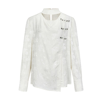 AnnoMundi_Braided_Knot_Textured_V-Neck_Shirt_With_Beaded_Closures_MISSTT
