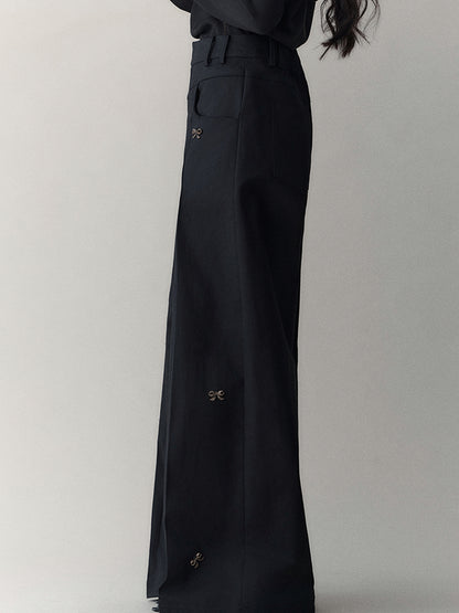 AnnoMundi Butterfly Bow High Waisted Wide Leg Pants