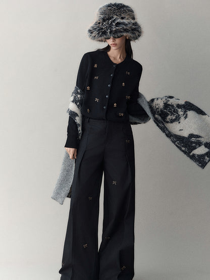 AnnoMundi Butterfly Bow High Waisted Wide Leg Pants