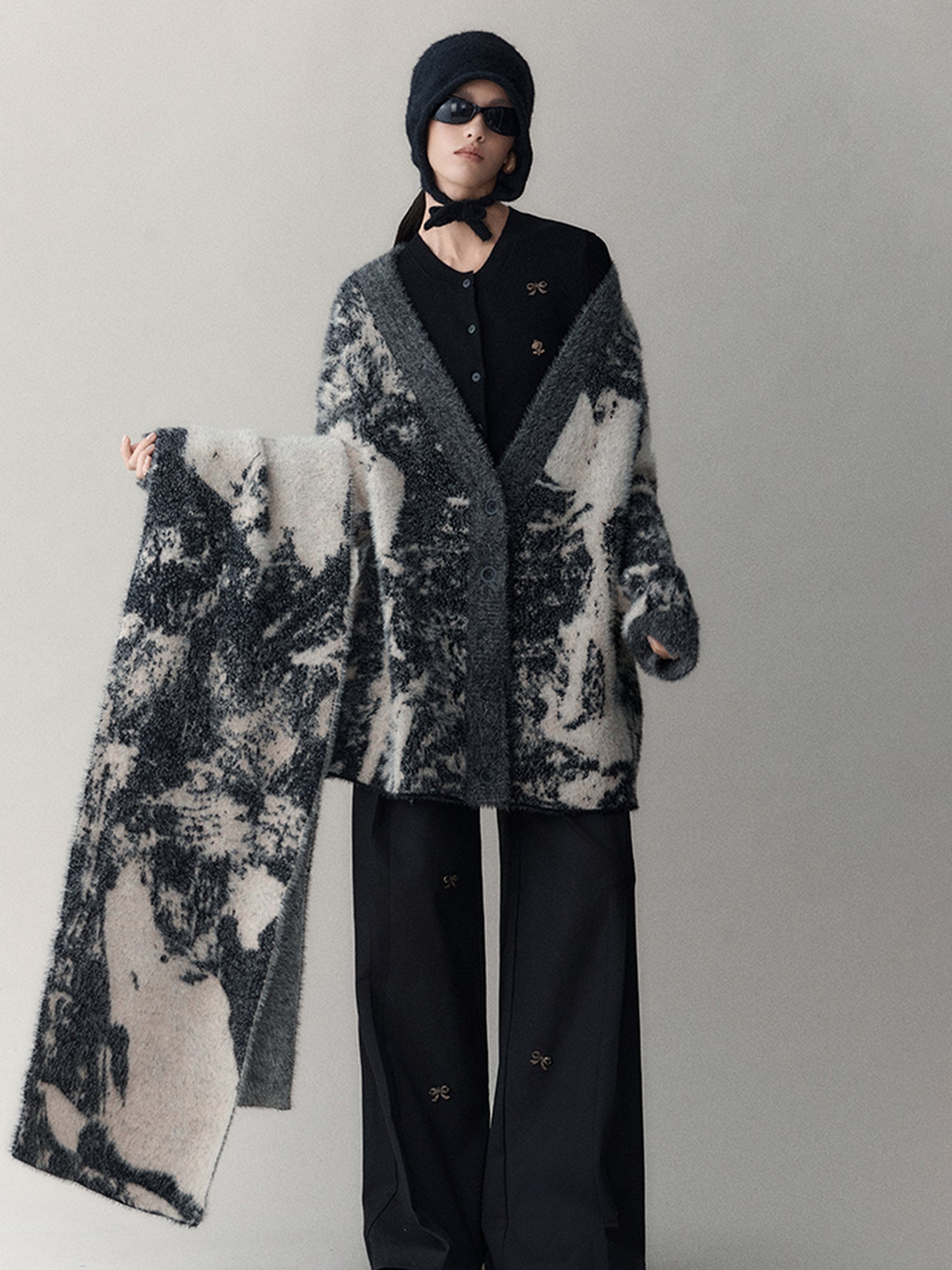 AnnoMundi Butterfly Bow High Waisted Wide Leg Pants