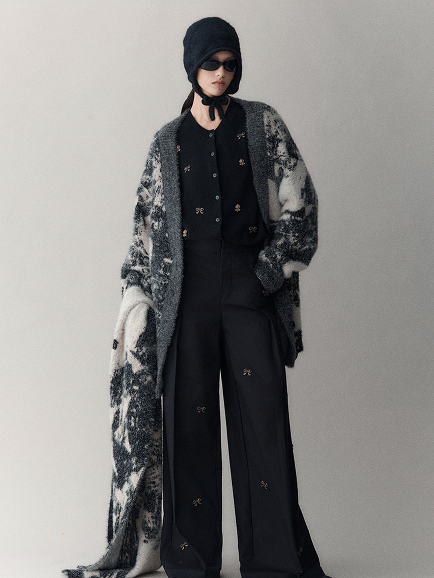 AnnoMundi Butterfly Bow High Waisted Wide Leg Pants