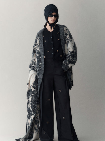 AnnoMundi Butterfly Bow High Waisted Wide Leg Pants