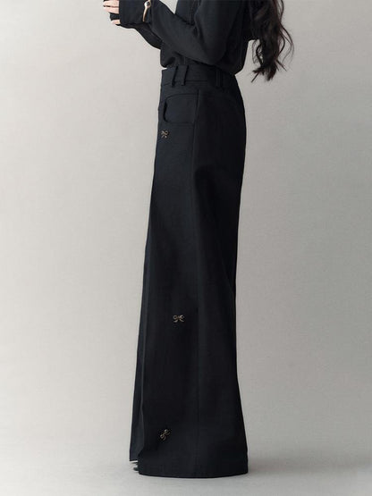 AnnoMundi Butterfly Bow High Waisted Wide Leg Pants