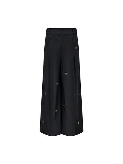 AnnoMundi Butterfly Bow High Waisted Wide Leg Pants