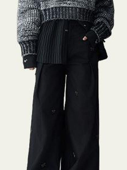 AnnoMundi Butterfly Bow High Waisted Wide Leg Pants