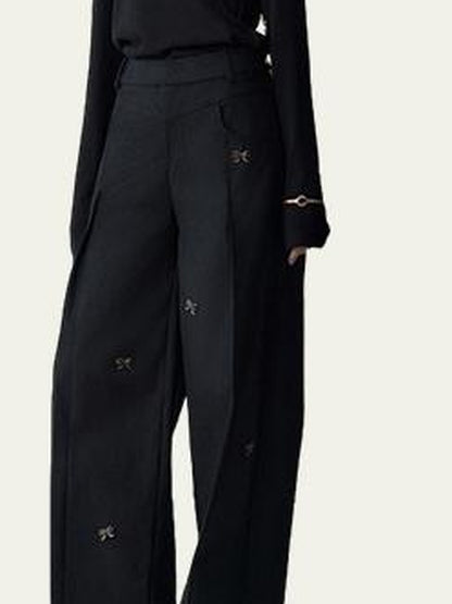 AnnoMundi Butterfly Bow High Waisted Wide Leg Pants