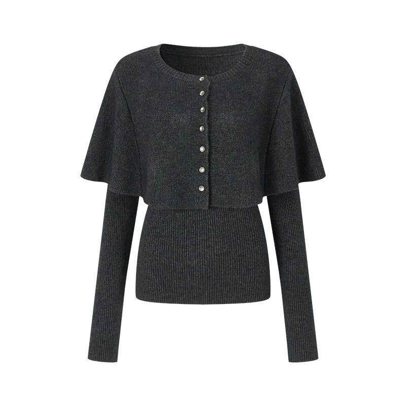 AnnoMundi_Cape_Button_Knit_Wool_Blend_Women&