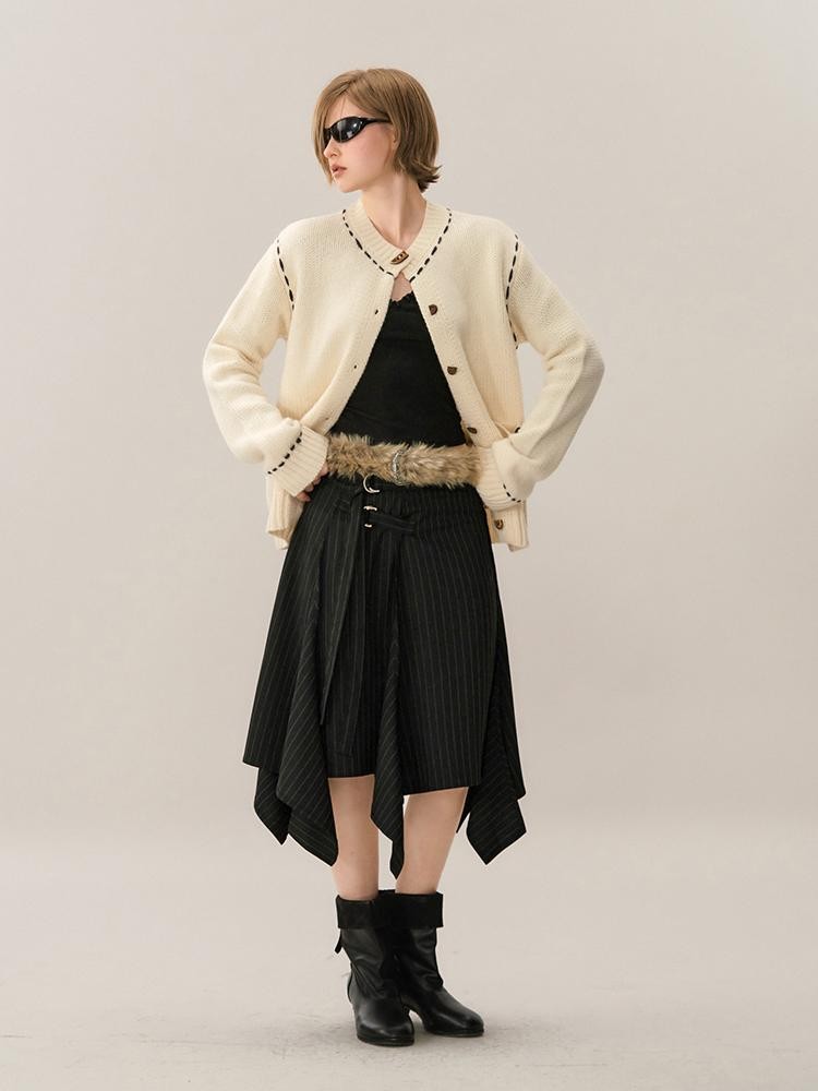 AnnoMundi Color Block Stitch Detail Loose Fit Women&