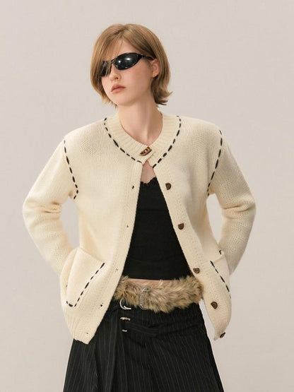 AnnoMundi Color Block Stitch Detail Loose Fit Women&