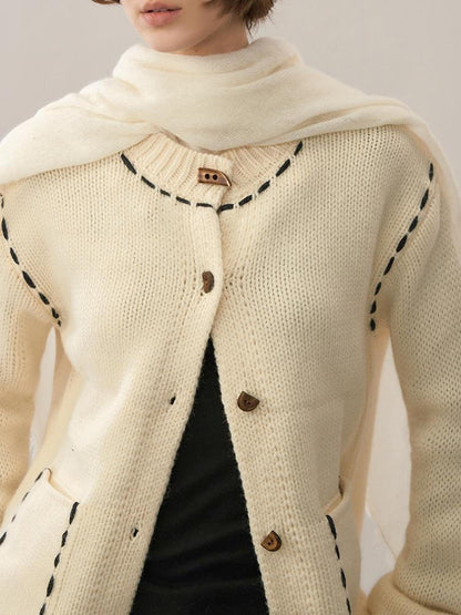 AnnoMundi Color Block Stitch Detail Loose Fit Women&