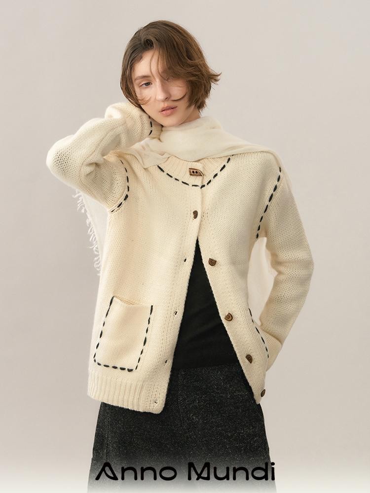 AnnoMundi Color Block Stitch Detail Loose Fit Women&