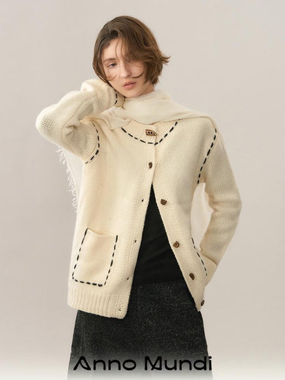 AnnoMundi Color Block Stitch Detail Loose Fit Women&