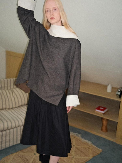 AnnoMundi Color Block Two Way Loose Women&