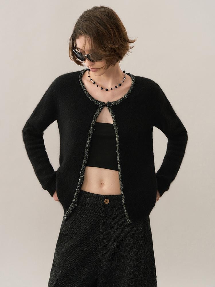 AnnoMundi Color Block Woven Trim Silk Wool Women&