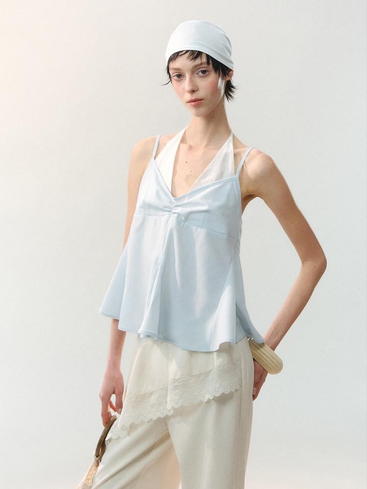 AnnoMundi Colorblock Faux Layered Strappy Women&