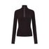 AnnoMundi T-shirts deux pièces à manches longues en mohair, col montant, maille slim et colorblock pour femmes