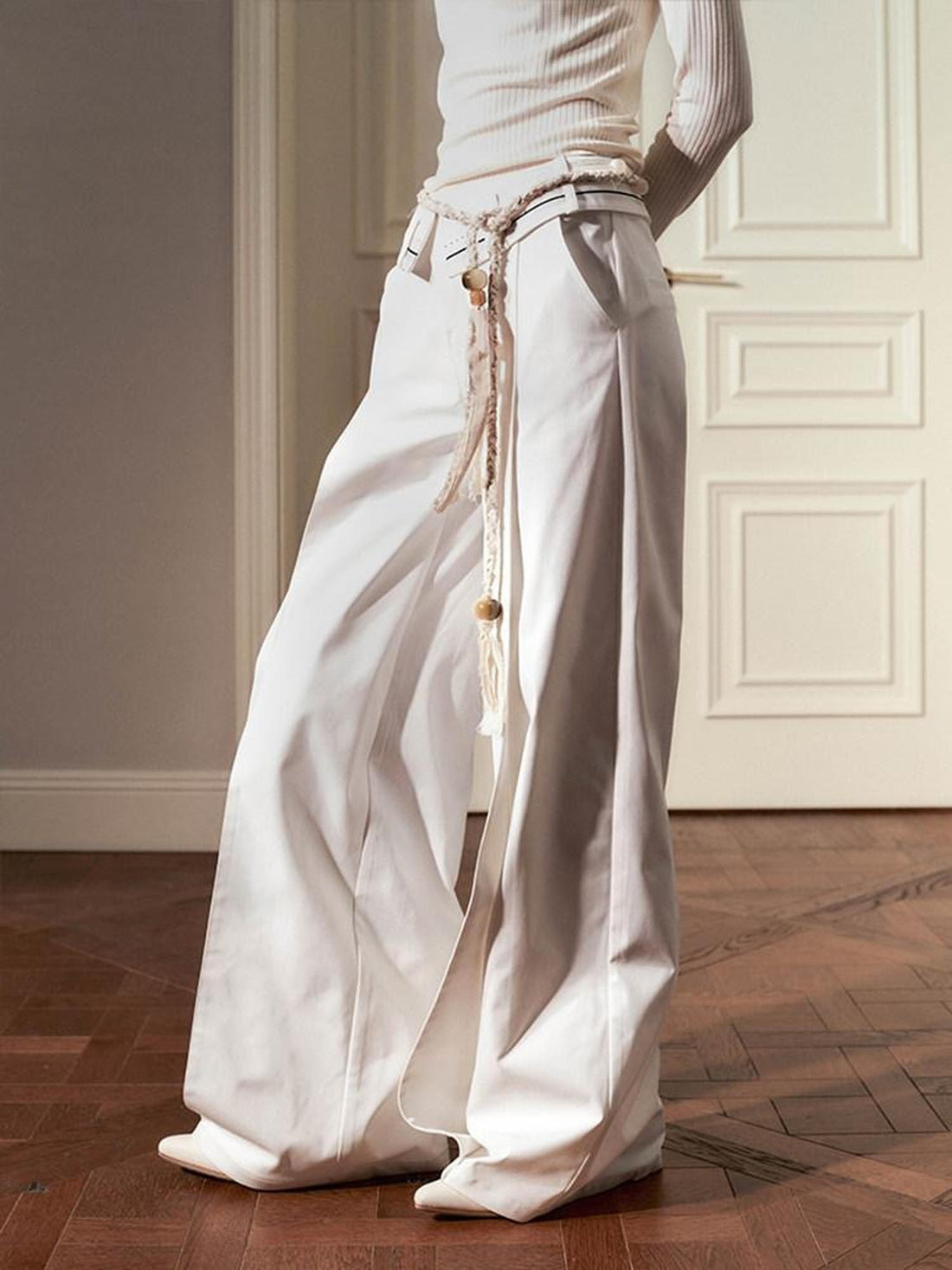 AnnoMundi Colorblock Pleated Foldover Waist Flared Women&