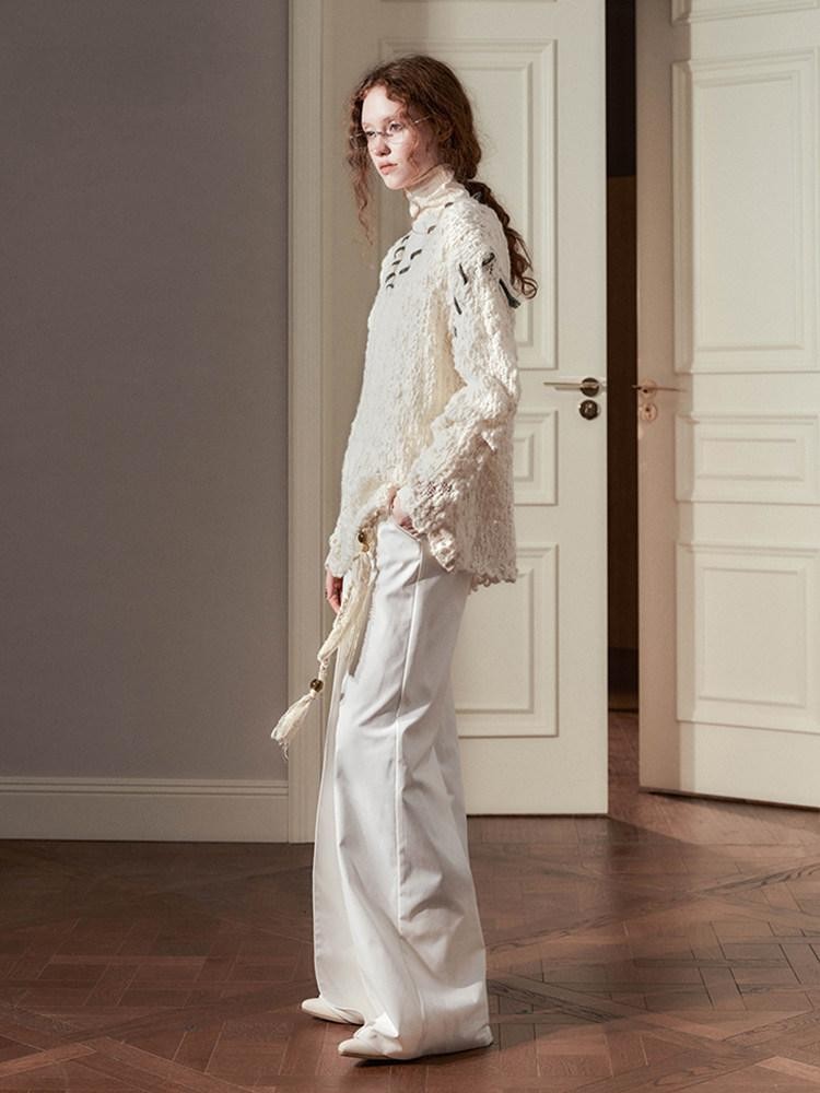 AnnoMundi Colorblock Pleated Foldover Waist Flared Women&