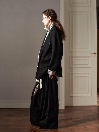 AnnoMundi Colorblock Pleated Foldover Waist Flared Women&